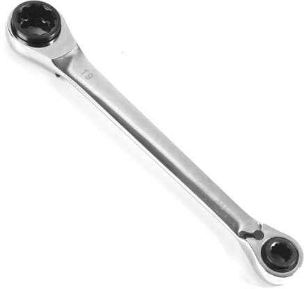 WMYOZDC Clé à cliquet 4 en 1, clé à cliquet double en acier au vanadium, convient for 8-13 mm/10-19 mm/16-19 mm(16mm-19mm)