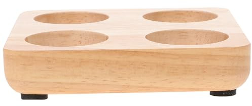 COLLBATH Eieraufbewahrungsbehälter Eierbox aus Gummiholz Praktischer zur Übersichtlichen Eierorganisation mit Einfachem Design Langlebige für Küche und Kühlschrank