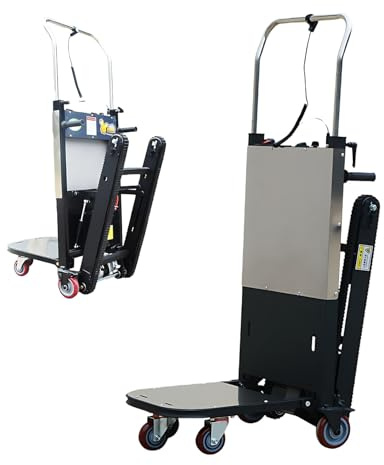 Carrito Eléctrico Plegable para Muebles Y Electrodomésticos, Montacargas para Escaleras con Batería 48 v 45 ah, Portátil Y Seguro