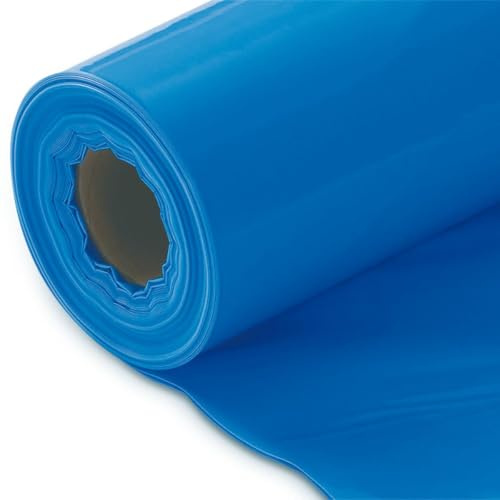 jafo DS 100 PE-Dampfsperre 2,0 m × 25 m (50 m²) – Dampfsperrfolie/Baufolie mit Sd-Wert > 100 m für Dach, Wand, Estrich & Fundament | luftdichte Sperrschicht aus PE-Folie | Dampfbremsfolie | blau