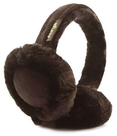 Aurya Ear Muffs - Classic Unisex Ear Warmer Winter Outdoor Earmuffs for Women (Coffee, Standard)