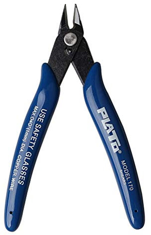 nuosen Wire Cutter, Craft Wire Precision Electrical Cable Cutter Cutting Plier Side Snips Flush Cutter Diagonal Pliers Cutting Pliers Tool for Coil Making, Home DIY Jewelry