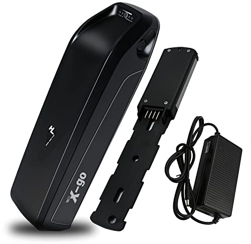 X-go Ebike Akku mit Grundplatte,Sicherer Verriegelung, Stabile Ebike Battery für 250W-1000W Motor (36V 10Ah 4Pin)