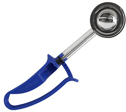 Zeroll Universal Extended Length EZ Disher Food Portion Control Scoop Designed for Right or Left Hand Use Dishwasher Safe, 2 1/4-Inch, Blue