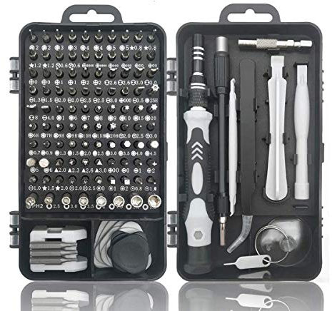 Padarsey, set di cacciaviti di precisione 112 in 1, kit di riparazione con cacciavite magnetico, set di cacciaviti di precisione con custodia portatile per riparare computer, iPhone, colore: nero