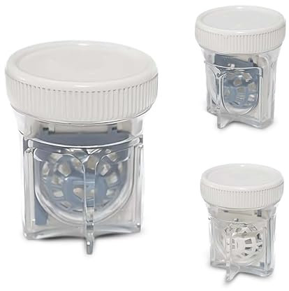 SPORTS WORLD VISION 3PC Custodia per lenti a contatto sclerali Custodia protettiva ventilata facile da trasportare, contenitore la delle lenti a contatto a forma di barilotto per l'uso quotidiano