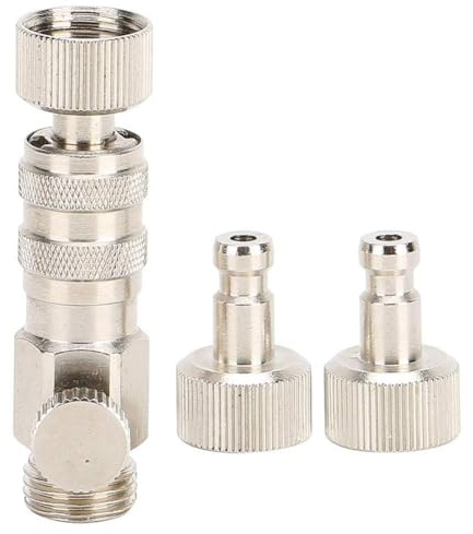 Conector de aerógrafo de 3 uds, adaptador de conexión de liberación de acoplador de desconexión rápida de aerógrafo con ajuste de flujo de aire accesorio de compresor de aire