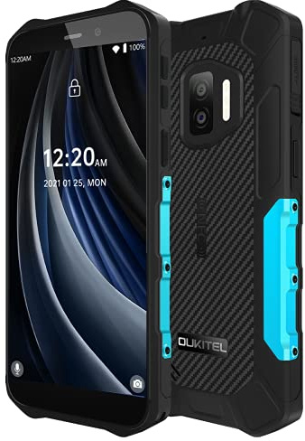 OUKITEL WP12 PRO Android 11 Smartphone Rugged (Peso Leggero), 4GB RAM+64GB ROM, Batteria 4000mAh,Schermo HD+ 5,5’’,13MP Fotocamera Tripla (Subacquea), GPS NFC Telefono Impermeabile IP68 IP69K Blu