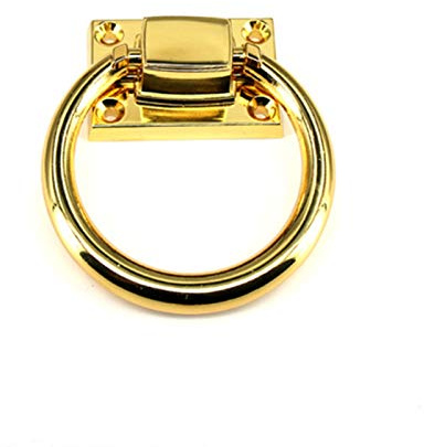TTSJSM TüRklopfer Antik,HaustüR Klopfer 1pcs steuern Dekorative Kleiderschrank Küchen Fach-Tür-Ring Pulls Kabinett Knob Griff Große 80mm Türklopfer Stuhl Puller-Gold/Rose Gold (Color : Gold)