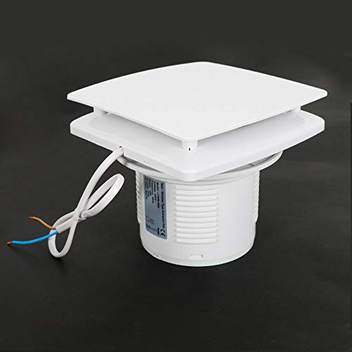 SHZICMY Kanal Rohrventilator Abluftventilator Einschublüfter Abluft Zuluft Lüfter Rohr Ventilator Rohrlüfter Badlüfter Bad Küche Kanallüfter Lüftungsventilator mit Kugellager Motor (Eckig 100mm)