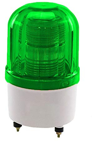 Luz de advertencia LED, 12 V verde luz estroboscópica faro intermitente luces recargable emergencia rotatorio LED estroboscópico alarma luz sirena cinturón voz
