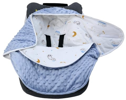 Fußsack Baby Einschlagdecke Wickeldecke für WINTER Geeignet für Kinderwagen Babyschale Babybett Autositz Buggy (Süß)