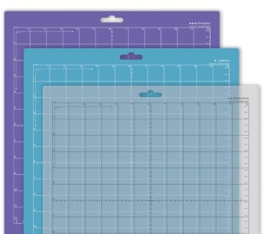 craftcut® 3er Variety Set 12' x 12' Schneidematten kompatibel mit Silhouette Cameo