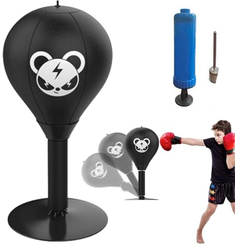 Lyoveu Instant Punch,Fun Punch Rage Bag,Desktop Boxsack,Tisch Boxsack,boxball,punchingball Tisch,Mini Boxsack Für Den Tisch,Tisch Boxsack,boxsack Mit Standfuß Kinder,Tisch Boxsack Mit Saugnapf …