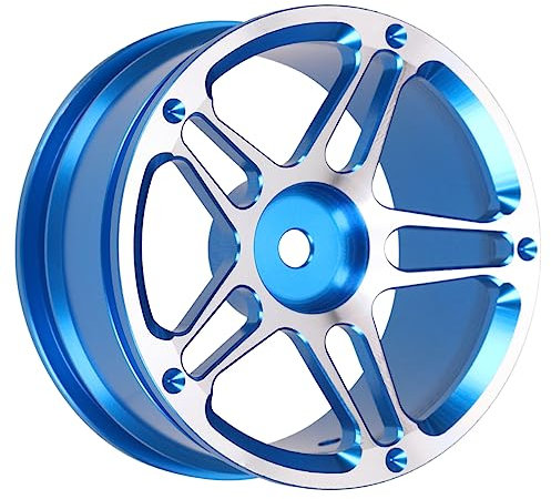 Alasum 1,9 Zoll 1:10 Rc Crawler Metallnabe Drift Radfelgen Satz Blau Verschleißfest Leicht Passend Für Offroad Rc Auto Zubehör