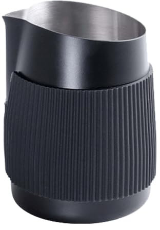 Jarra espumante de leche de 420 ml, vaso de boquilla de capuchino, vaporizador, jarras de vapor para el hogar, viajes al aire libre, cafés