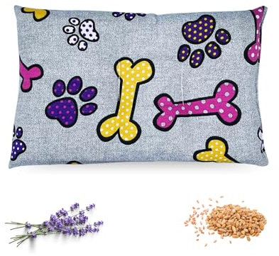 Saco Térmico de Semillas para Microondas | Saco de Semillas para Microondas | Bolsa Semillas Calor Microondas, con Semillas de Trigo y Lavanda, para un Alivio Natural del Dolor, 28 x 17 cms.
