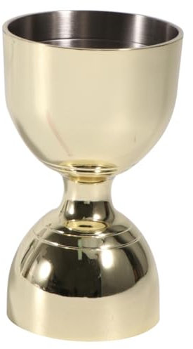 Cabilock Juego de Taza Medidora de Vino Y Cóctel de Acero Inoxidable Herramienta de Coctelería para Bar en Casa Y Tienda