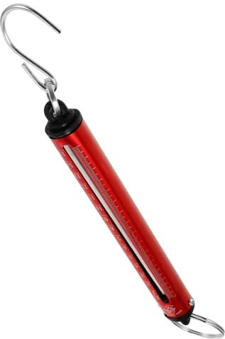 Gatuida Mechanische Federwaage Handwaage 15 Kg Aus Edelstahl Tragbare Gepäckwaage Mit Haken Für Reisen Angeln Und Küche