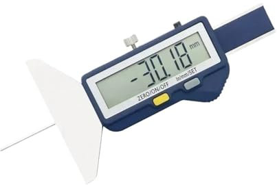 DAISHUJIE profondimetro Calibro di profondità del battistrada del Pneumatico for Auto Digitale da 0-25/0-50 mm, Strumento di Misura, Calibro di Spessore Wireless Incorporato(0-25mm)