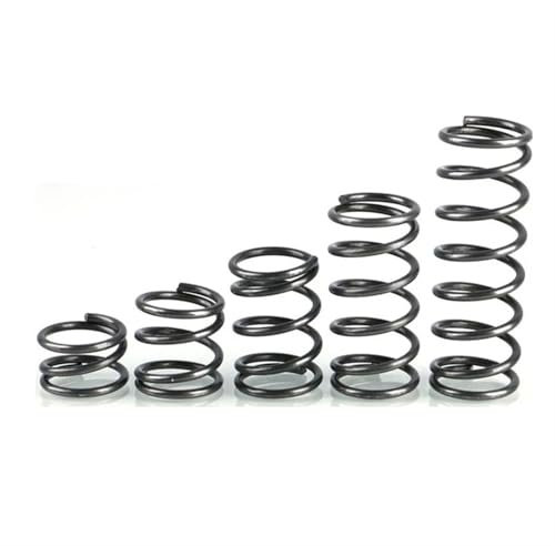Ressort de Compression 10 pièces/5 pièces diamètre du fil 1.6mm 65MN ressort fort en acier ressort de Compression de pression ressort d'absorption des chocs ressort de rappel(50mm (5Pcs),20MM_1.6MM)