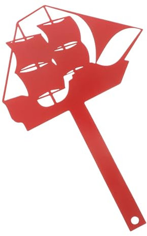 Toyvian bandera del buzón Decoración de buzón Accesorios para Decoración de buzones Decoración náutica para kit de reparación de buzones banderas de planchar rojo