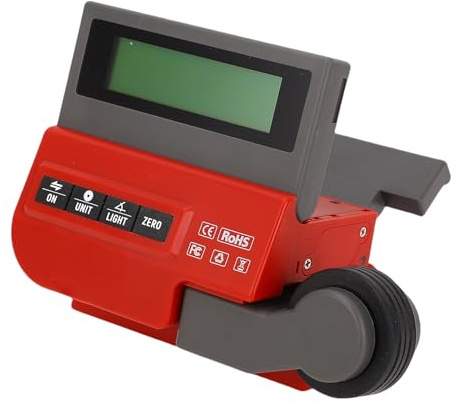 Miter Saw Measuring Tool, Digital Tape Measure, High Precise Miter Saw Digital Rangefinder Length Measuring Wheel, 0-99mm Adjustable Clamp & Large LCD Screen