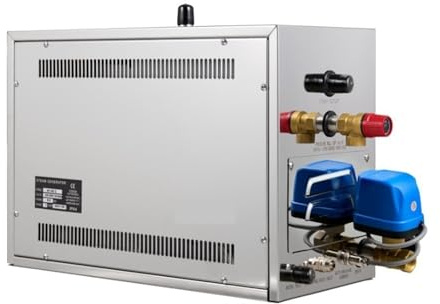 Steam Generator Shower Sauna Bath Home Steam Bath Spa Generator Wet Steamer Steam Generator Non-electrical Steel Automatic Drainage Steamer With Water Shortage and Overheating Protection(AT-210C)
