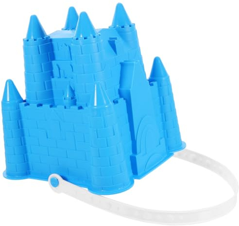 Cvutovo Secchiello Piccolo a Forma di Castello Per Bambini Giocattolo Secchio di Neve in Plastica Secchio da Gioco Per Neve e Sabbia con Manico Comodo per Asilo e Giochi all'Aperto