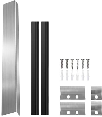 Aurgiarme Stove Gaps Filler Strips Stainless Steel Backsplash Behind Stove Between Ranges Wall Heavy Duty For Kitchen Gaps Cover