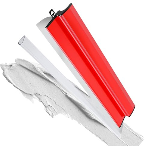 Qoobly 24 Inch/60CM Flächenspachtel, Edelstahl Trockenbau Glättung Spachtel Set, Flächenglätter Spachtel Werkzeug für Große Arbeitsbereich Wand Dekoration Bauwerkzeug