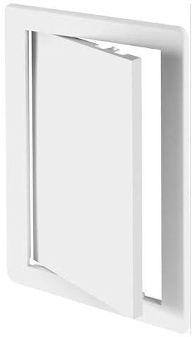 Piastra di accesso in metallo per cartongesso, montaggio a soffitto e parete, telaio in lega di alluminio con chiusura magnetica a bottone a pressione, coperchio a patta per sanitari