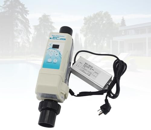 Générateur De Chlore Au Sel pour Piscines Et Jacuzzis, Chlorinateur Intelligent avec électrolyseur Piscine Et Système Chloration Automatique(21100 gallons)