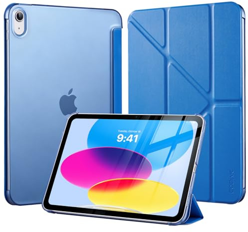 CoBak skyddshölje för iPad A16 11:e generation 11 tum 2025 och iPad 10:e generation 10,9 tum 2022 – skyddshölje med flerställningsställ porträttläge, penna-hållare och automatisk in-/urkoppling