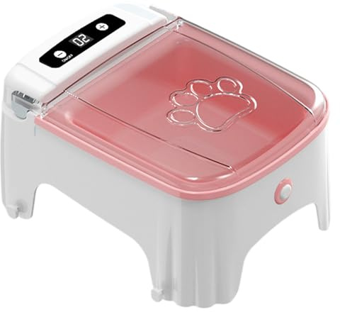 Automatisk kattmatautomat | tidsinställd automatisk kattmatare | utfodringsmatdispenser husdjursskål för kattunge och liten hund