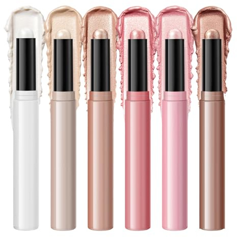 Barra de Maquillaje 6 Unidades A Prueba De Agua De Construcción Gradual | Maquillaje De Contorno Para Regalo a Mujer, Amiga, Hermana, Hija, Cita, Boda, Viajes