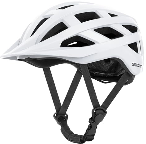 Findway Bike Helmet Men Women,Upgrade Lightweight Bicycle Helmet,24 Vents with Adjustable Dial & Detachable Visor, Interior Padding Cycle Helmet for Unisex Adult