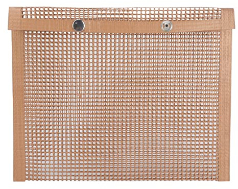Grillpåsar, glasfibernät, non-stick belagda, högtemperaturbeständiga grillpåsar för kök och hem