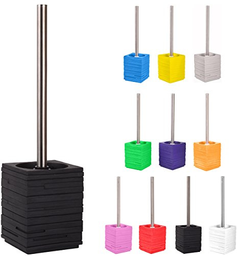 Sanilo WC Bürste, viele schöne Klobürsten zur Auswahl, hochwertige Qualität, Elegantes Design (Calero Schwarz)