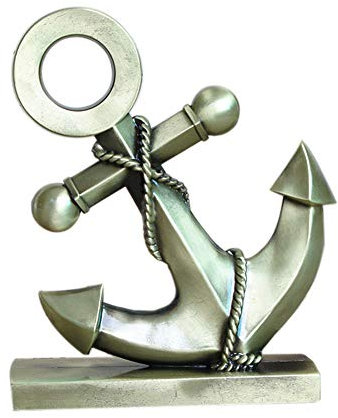 PROW® Bronzo Ferro in lega Barca Ancora Ornamenti Ancora Marina Creativo mediterraneo Stile Casa Ufficio Desktop decorazioni Metallo figurina Statue Sculture