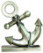 PROW® Adornos de Ancla de Barco de Hierro de aleación de Bronce Ancla Azul Marino Estilo mediterráneo Creativo Oficina en casa Decoraciones de Escritorio Estatuilla de Metal Estatuas