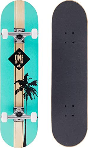 RollerCoaster Skateboards Drop-Through The ONE Edition: Feathers, Palms, Icecream, Surfer (Palms)