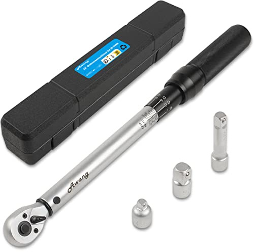 Awang Drehmomentschlüssel 3/8,20-140 Nm Auto Motorrad Fahrrad Drehmomentschlüssel Set,±3% Fehlergenauigkeit, 72 Zähne