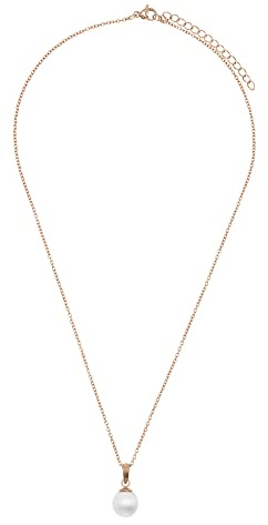 Heideman Halskette Damen Alenia Edelstahl Perle weiß 45cm | Feiner Anhänger für Frauen als Geschenk zur Hochzeit oder zum Jahrestag, hautfreundlich und hypoallergen