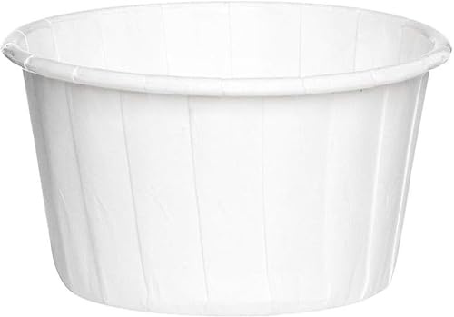 100 Cupcake Muffinförmchen Weiss Papier Backförmchen Backform beschichtet Tasse backfähig benötigt Keine Extra Form