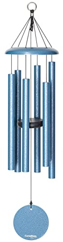 Corinthian Bells by Wind River Windspiel für Terrasse, Hinterhof, Garten und Outdoor-Dekoration, 76,2 cm, Himmelblau, Made in The USA