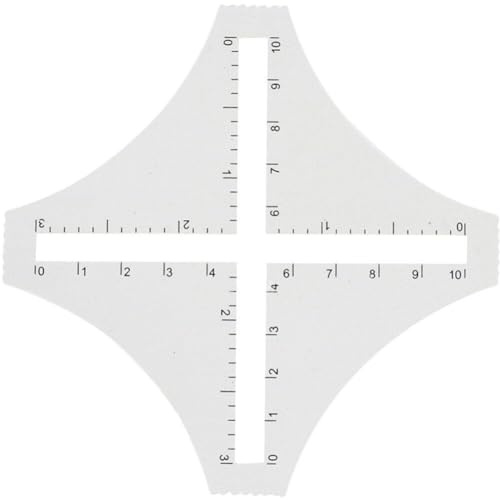 Knitting Gauge Converter Knitting Measuring Rulers Sewing Precise Knitting Gauge Measure Tool for Handle Weave Craft Knitting