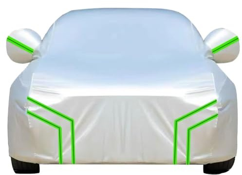 Funda Coche Exterior Compatible con Mercedes SL R107 Roadster 1970-1985,Funda para Coche Resistente a la Lluvia, al Viento y a la Nieve en Invierno (Silver Green)