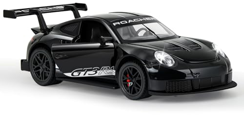 MODVKVK 911 GT3RS 1:32 Modèle Voitures Miniatures en Métal Moulé sous Pression, Jouets pour Enfants avec Son et Lumière avec Fonction de Retrait pour Les Enfants à Partir de 3 Ans (Noir)