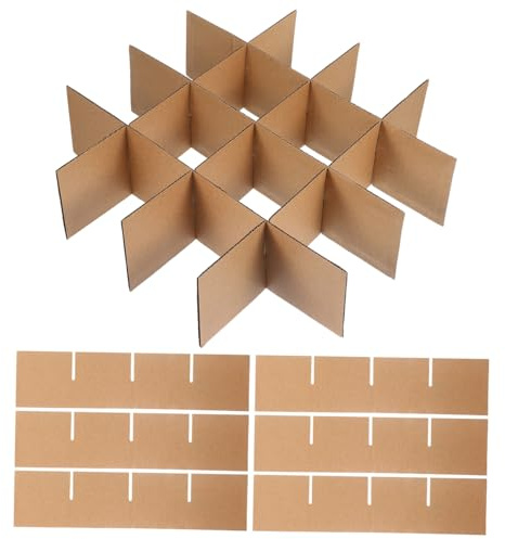 CAXUSD Cardboard Box Dividers Packing Kit for Glassware Kitchen Moving Protective Partition for Fragile Dishware Transport